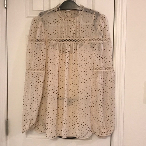 Size M 💖 Max Studio Long Sleeve Blouse Pretty - Picture 4 of 8